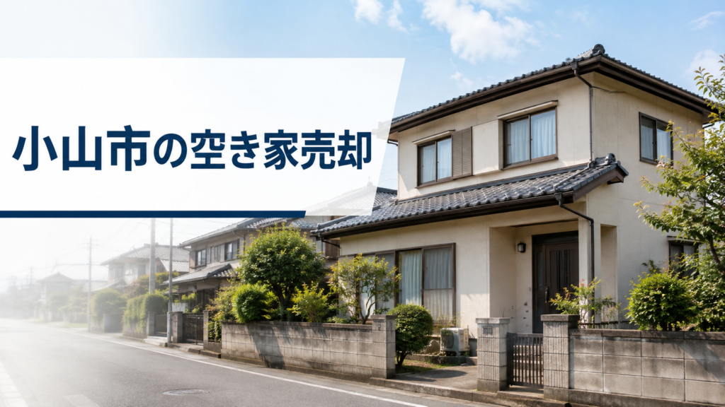 小山市の空き家売却を解説するイメージ