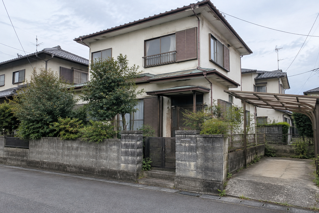 小山市で土地が売れない原因となる古家付き土地のイメージ
