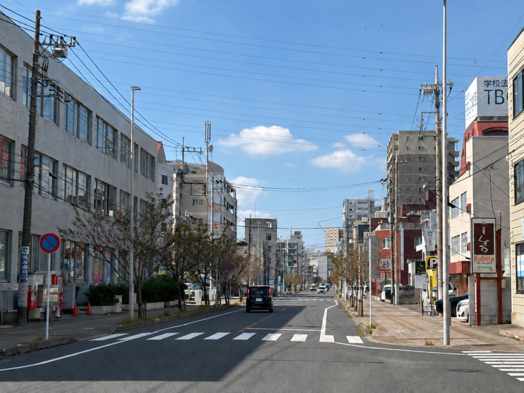 城東の街並み