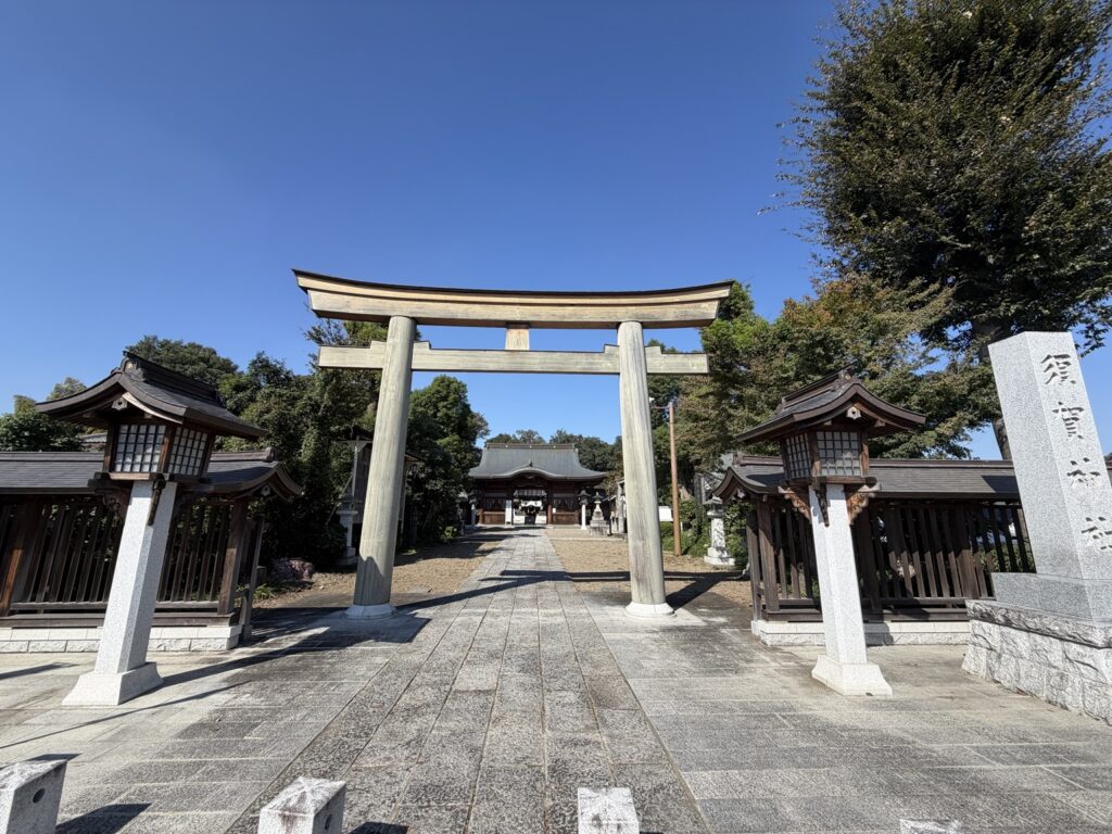 小山市の歴史を伝える須賀神社の鳥居
